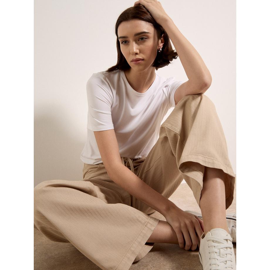 APRICOT Erin Wide Leg Drawstring Jeans  