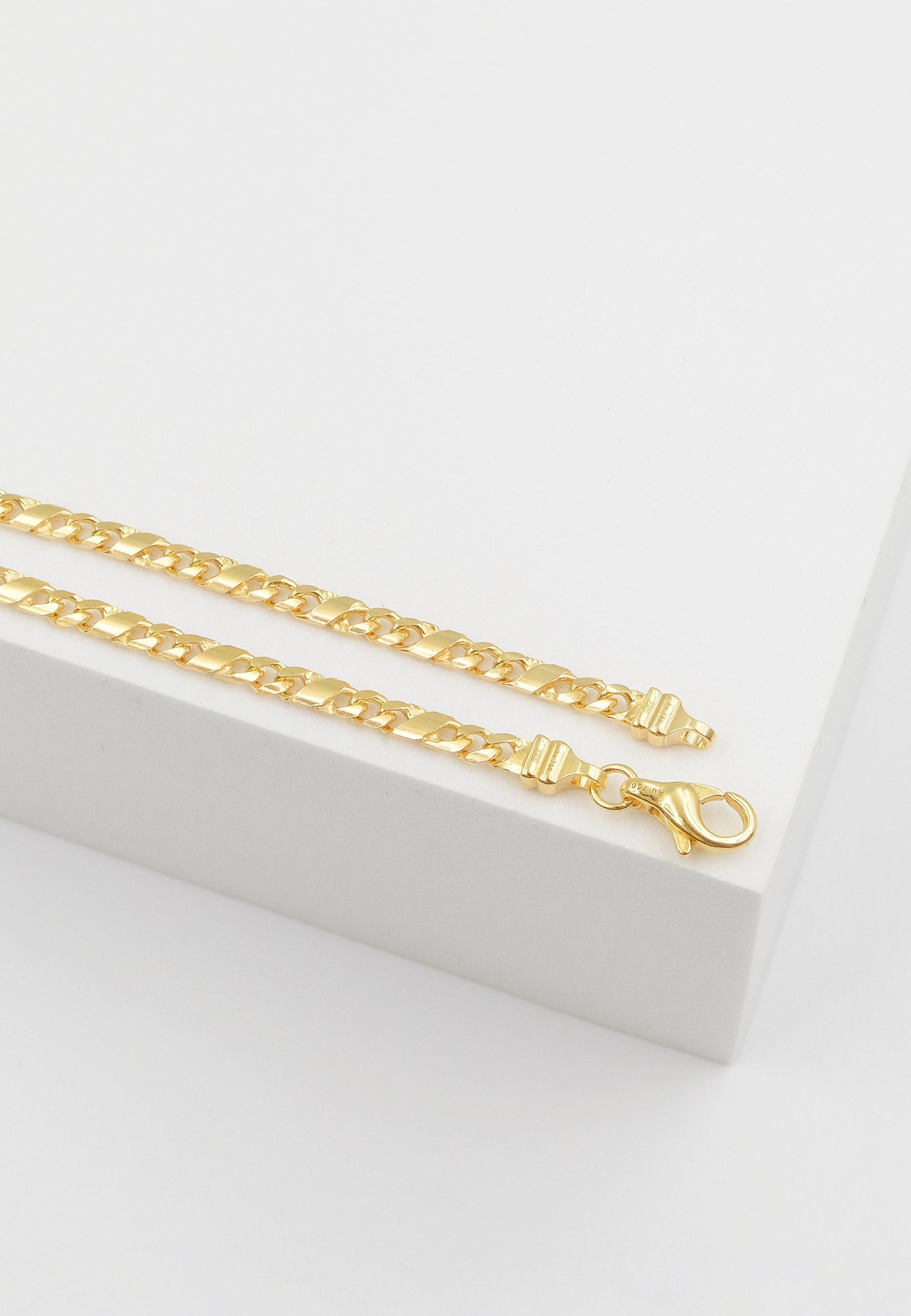 MUAU Schmuck  Bracelet 8er-Kette Gelbgold 750, 3.2mm, 19cm 