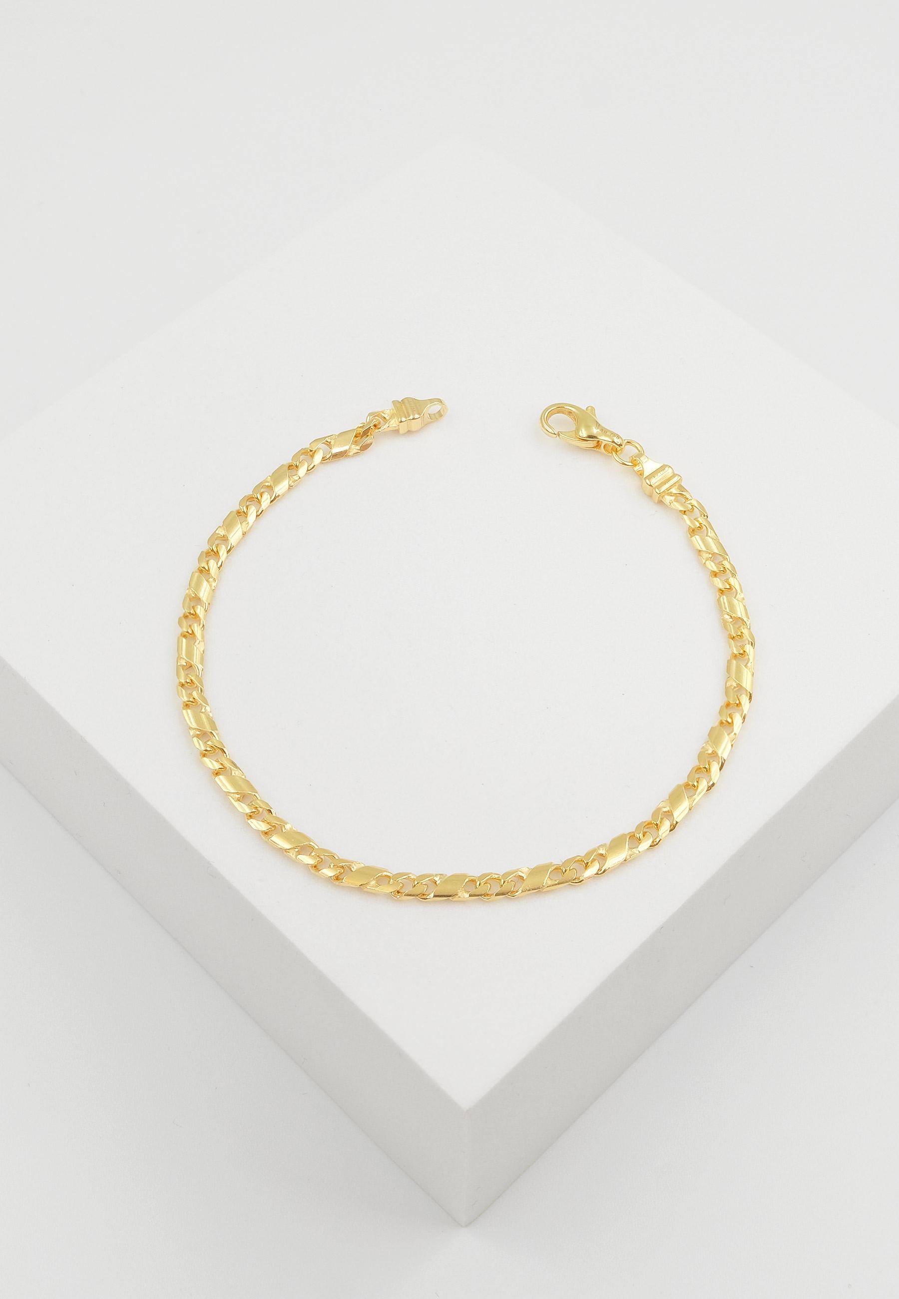 MUAU Schmuck  Bracelet 8er-Kette Gelbgold 750, 3.2mm, 19cm 