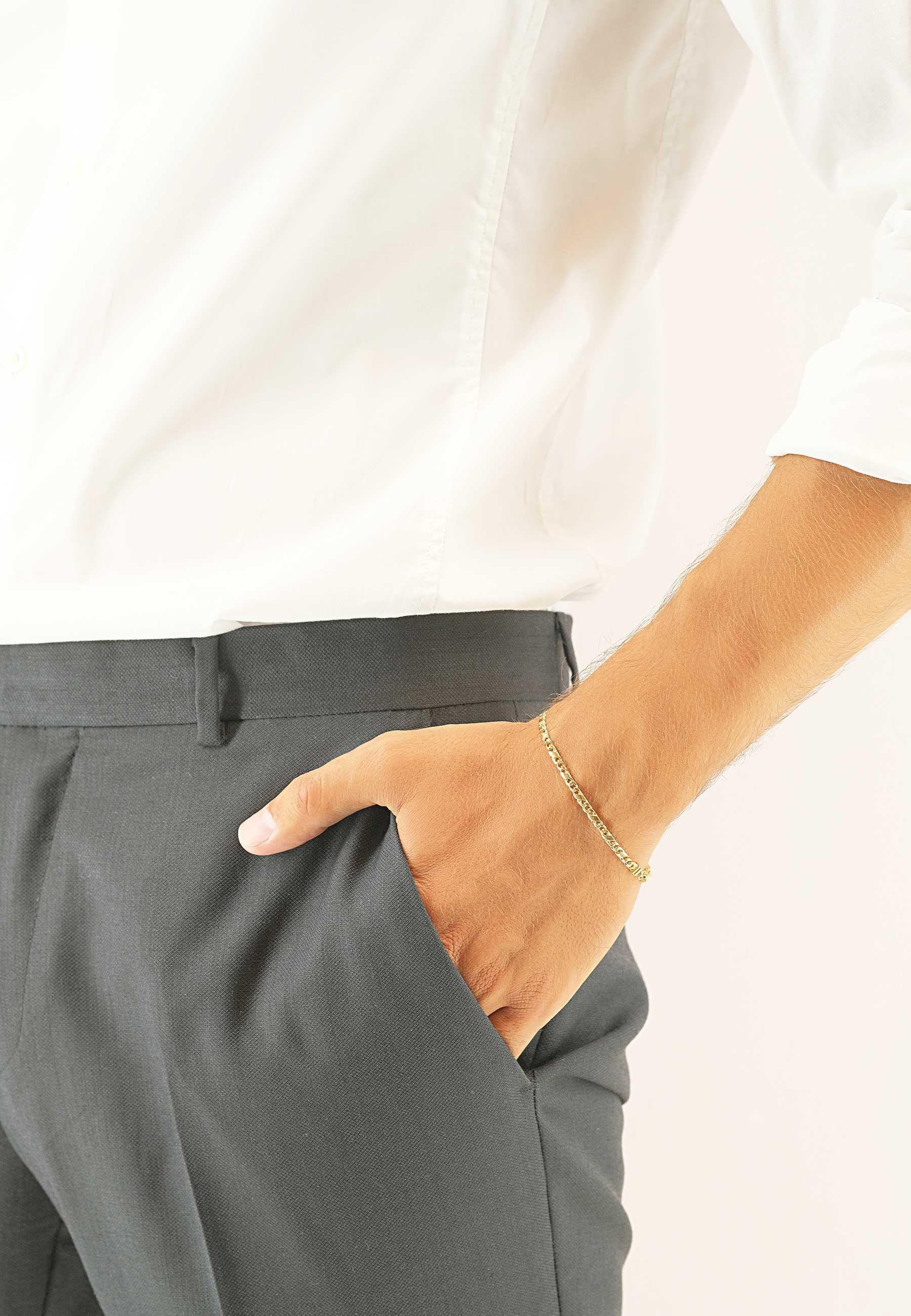 MUAU Schmuck  Bracelet 8er-Kette Gelbgold 750, 3.2mm, 19cm 