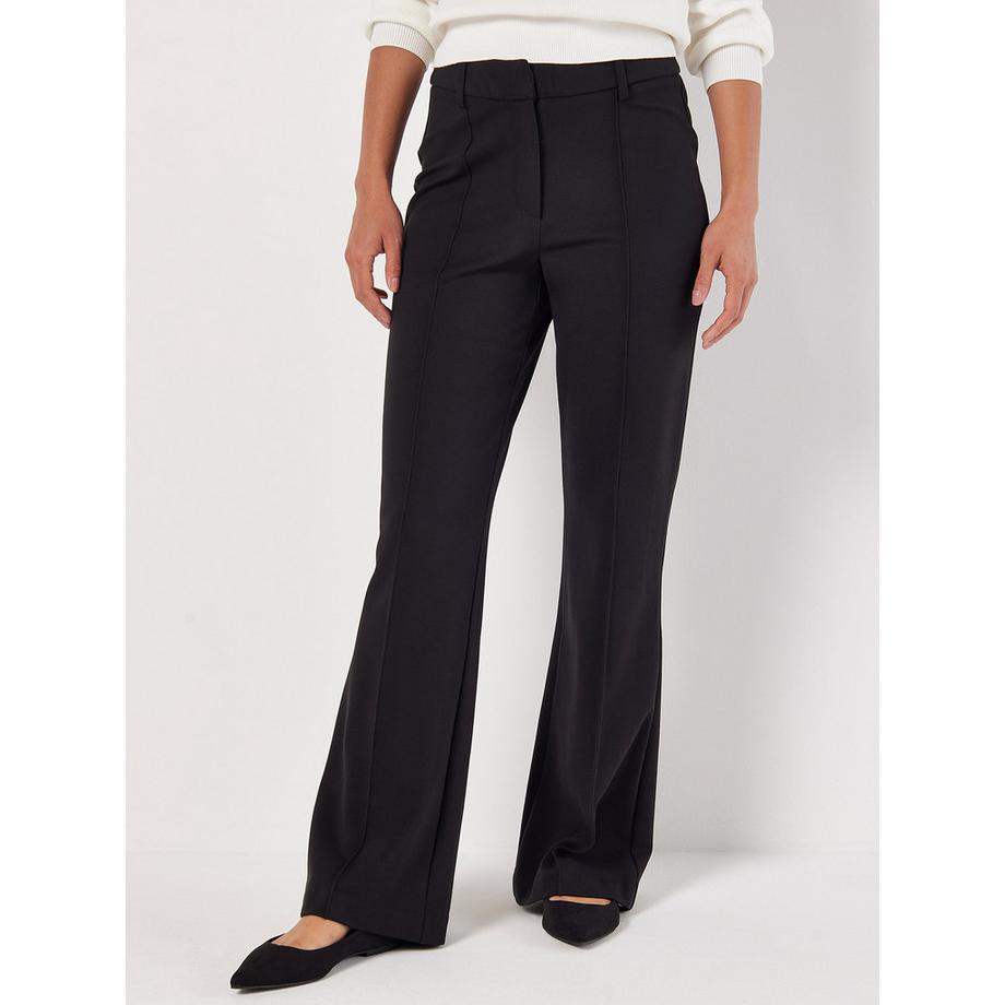 Pantalon à jambes droites avec détail de couture en pont