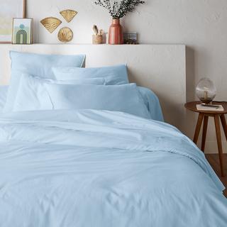 La Redoute Intérieurs Scenario Unifarbener Duvetbezug aus gewaschener Baumwolle  