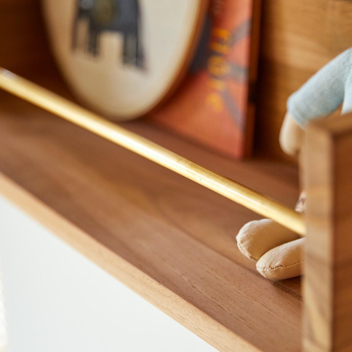 Tikamoon Mensola da parete per bambini in teak massello 60 cm Sasha  