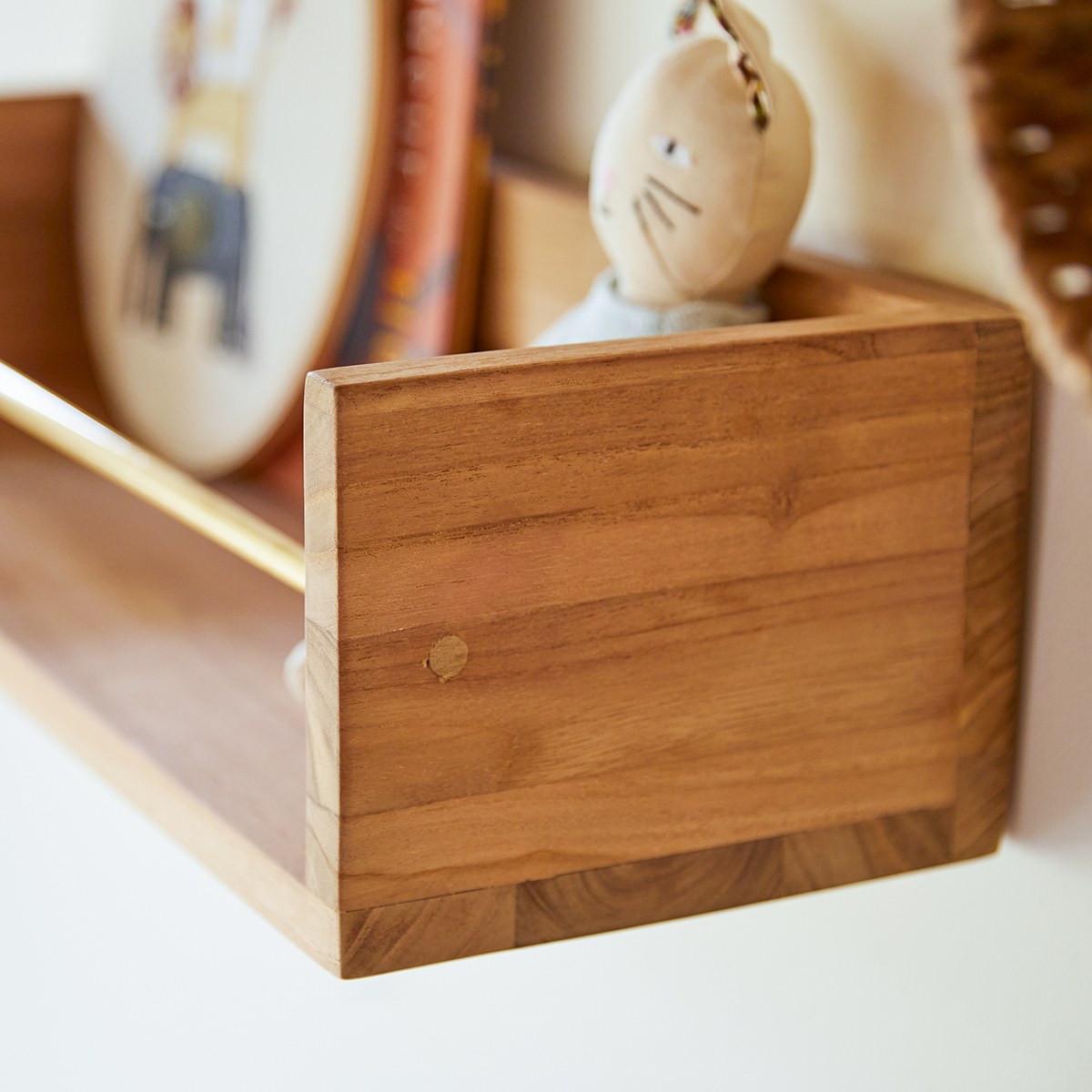 Tikamoon Mensola da parete per bambini in teak massello 60 cm Sasha  