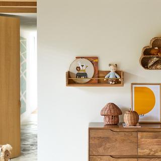 Tikamoon Mensola da parete per bambini in teak massello 60 cm Sasha  