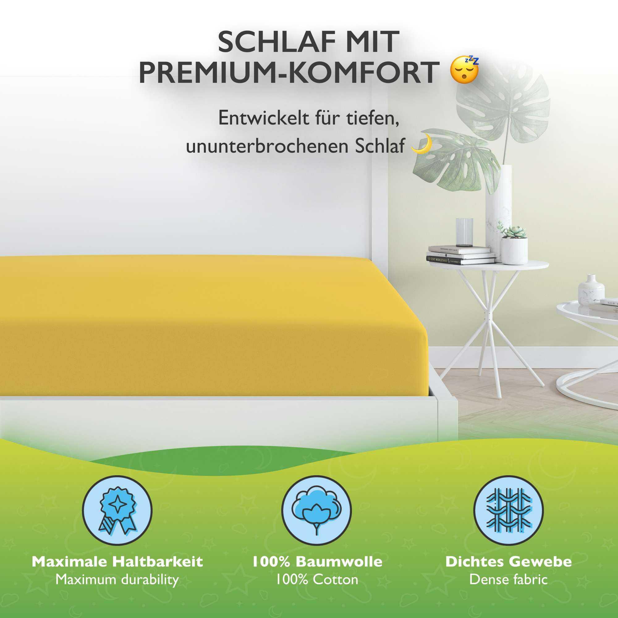 etérea Himmlische Qualität Topper Drap housse Comfort Jersey  