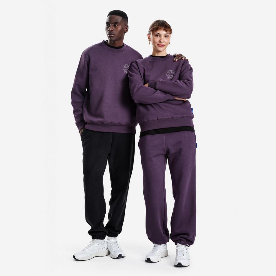 DECATHLON  Sweatshirt Rundhals Relaxed Fit Unisex, Elementals, 