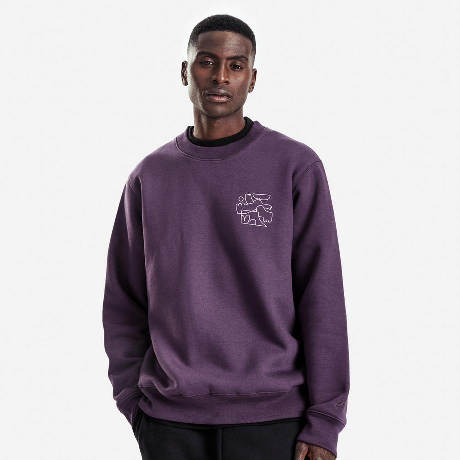 Sweatshirt Rundhals Relaxed Fit Unisex, Elementals,