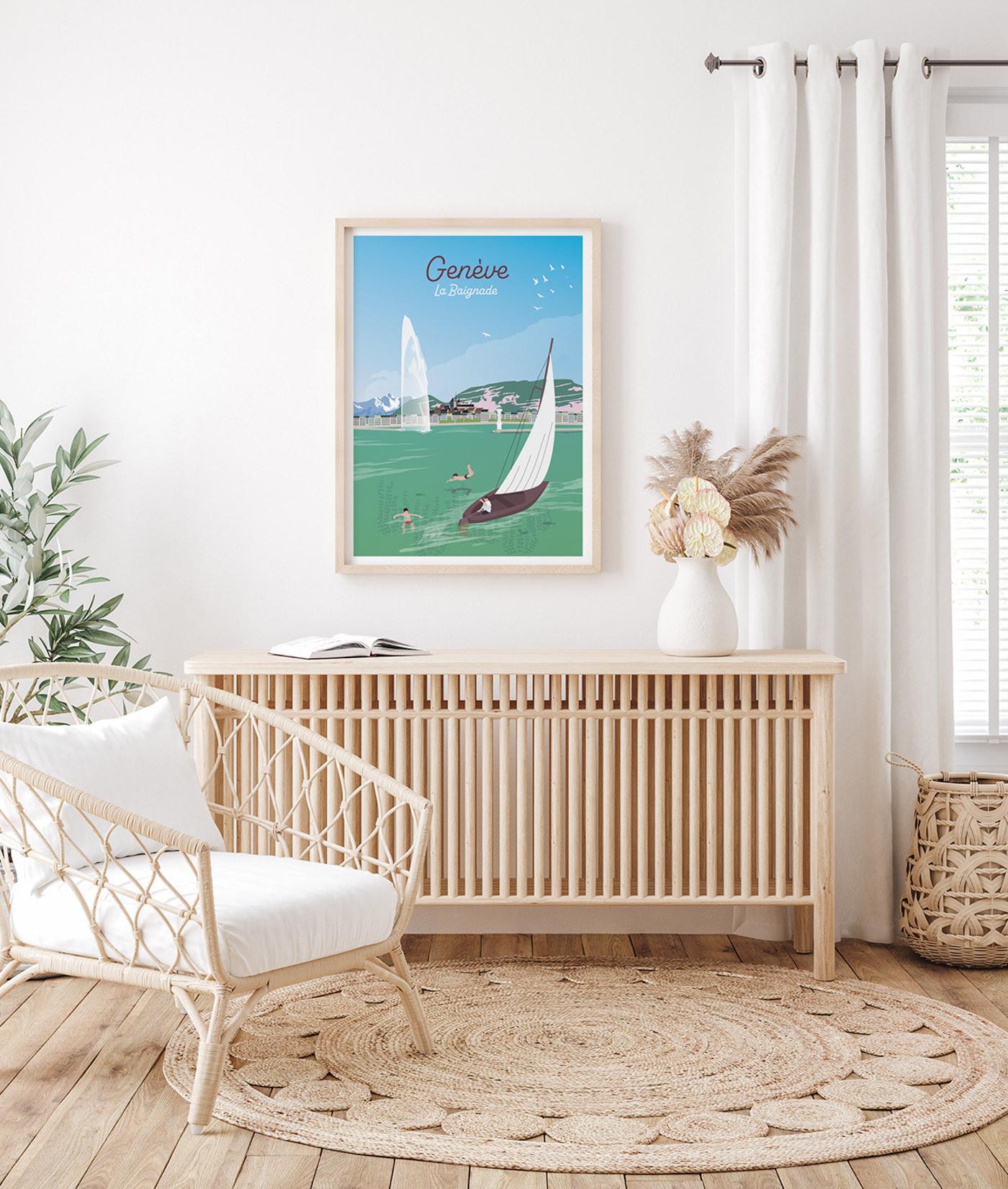 La-Jonx Genève - La Baignade - Poster  