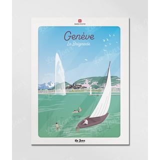 La-Jonx Genève - La Baignade - Poster  