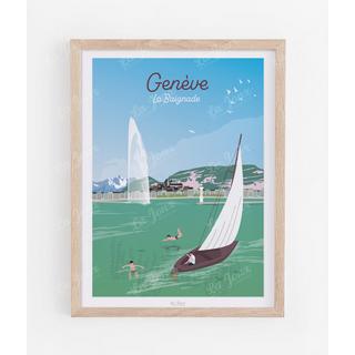 La-Jonx Genève - La Baignade - Poster  