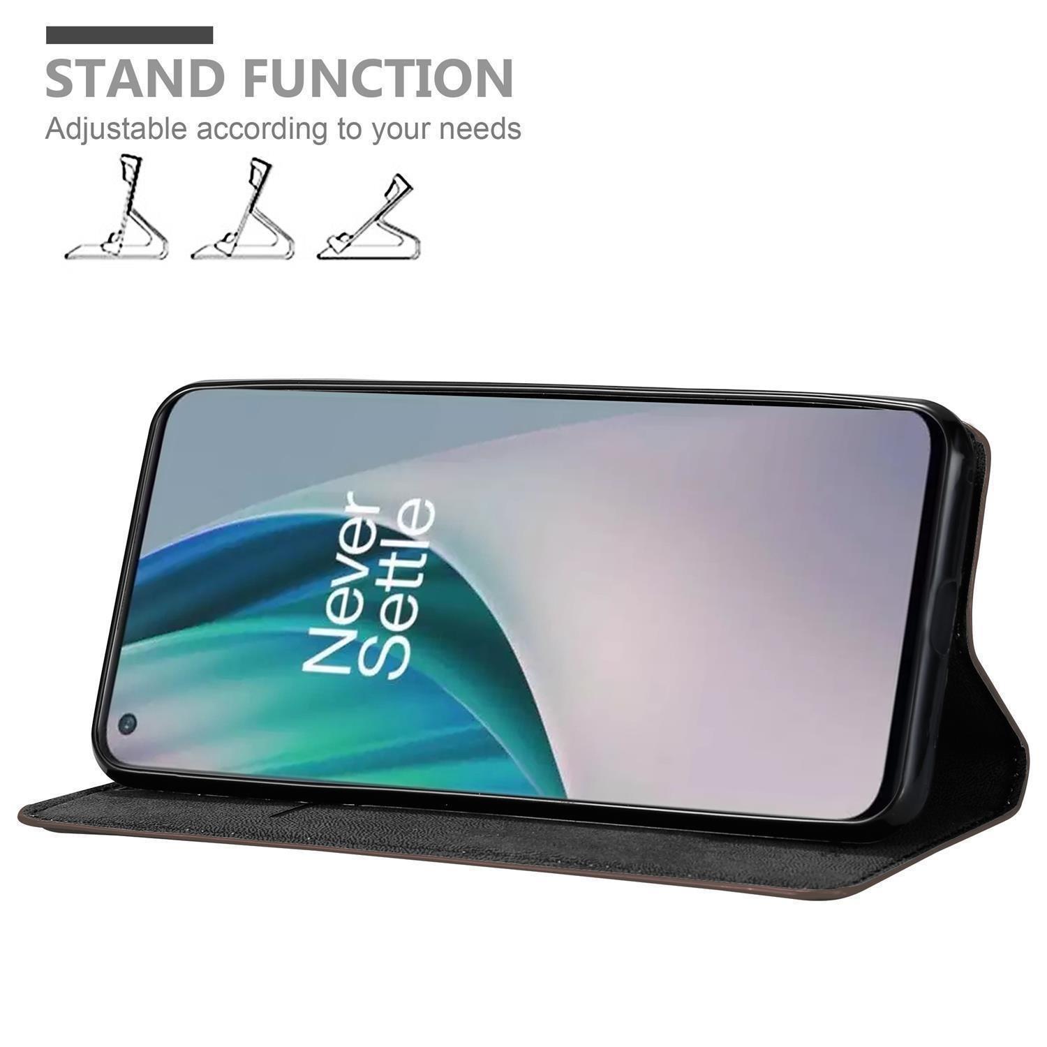 Cadorabo  Housse compatible avec OnePlus Nord N10 5G - Coque de protection avec fermeture magnétique, fonction de support et compartiment pour carte 