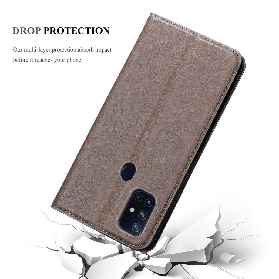 Cadorabo  Housse compatible avec OnePlus Nord N10 5G - Coque de protection avec fermeture magnétique, fonction de support et compartiment pour carte 