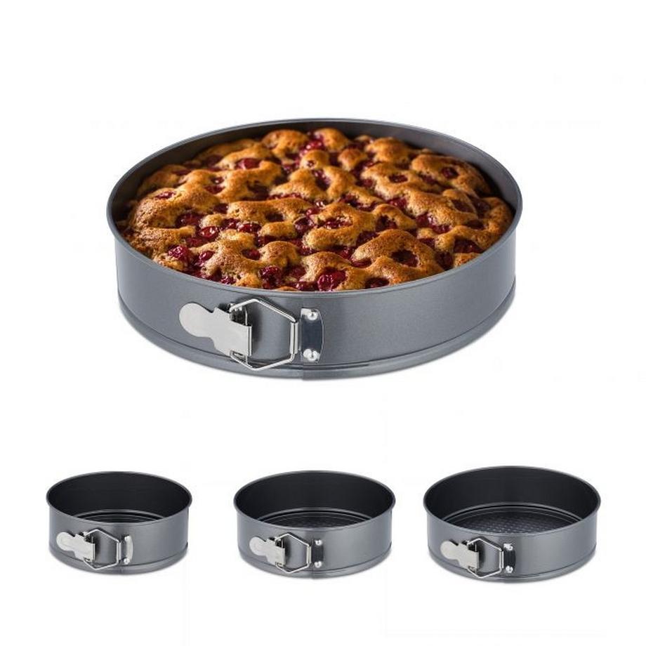 Ensemble de 4 moules à charnière ronds