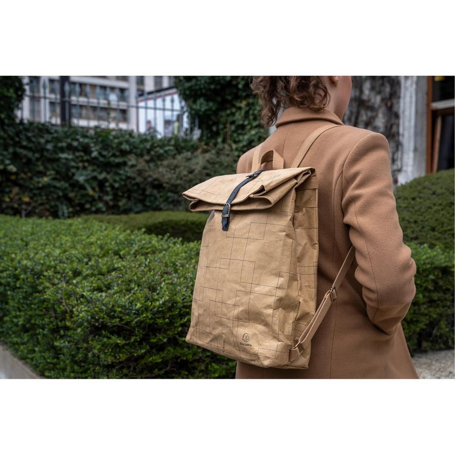 Exacompta Eterneco Zaino 32x44x12cm Carta Effetto Pelle  
