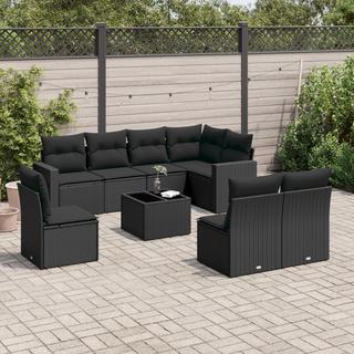 VidaXL set divano da giardino Polirattan  