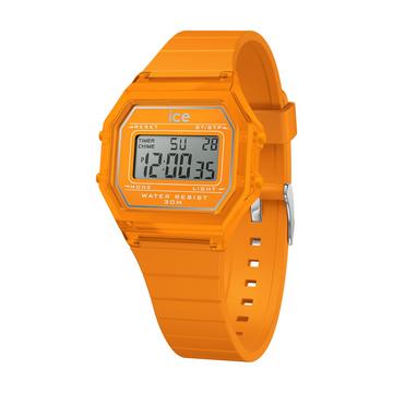 Ice Digit Retro Neon Orange Clear Small