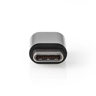 Nedis  USB-C™ Adapter | USB 2.0 | USB-C™ Stecker | USB Micro-B Buchse | 480 Mbps | Rund | Vernickelt | Schwarz | Hülle 