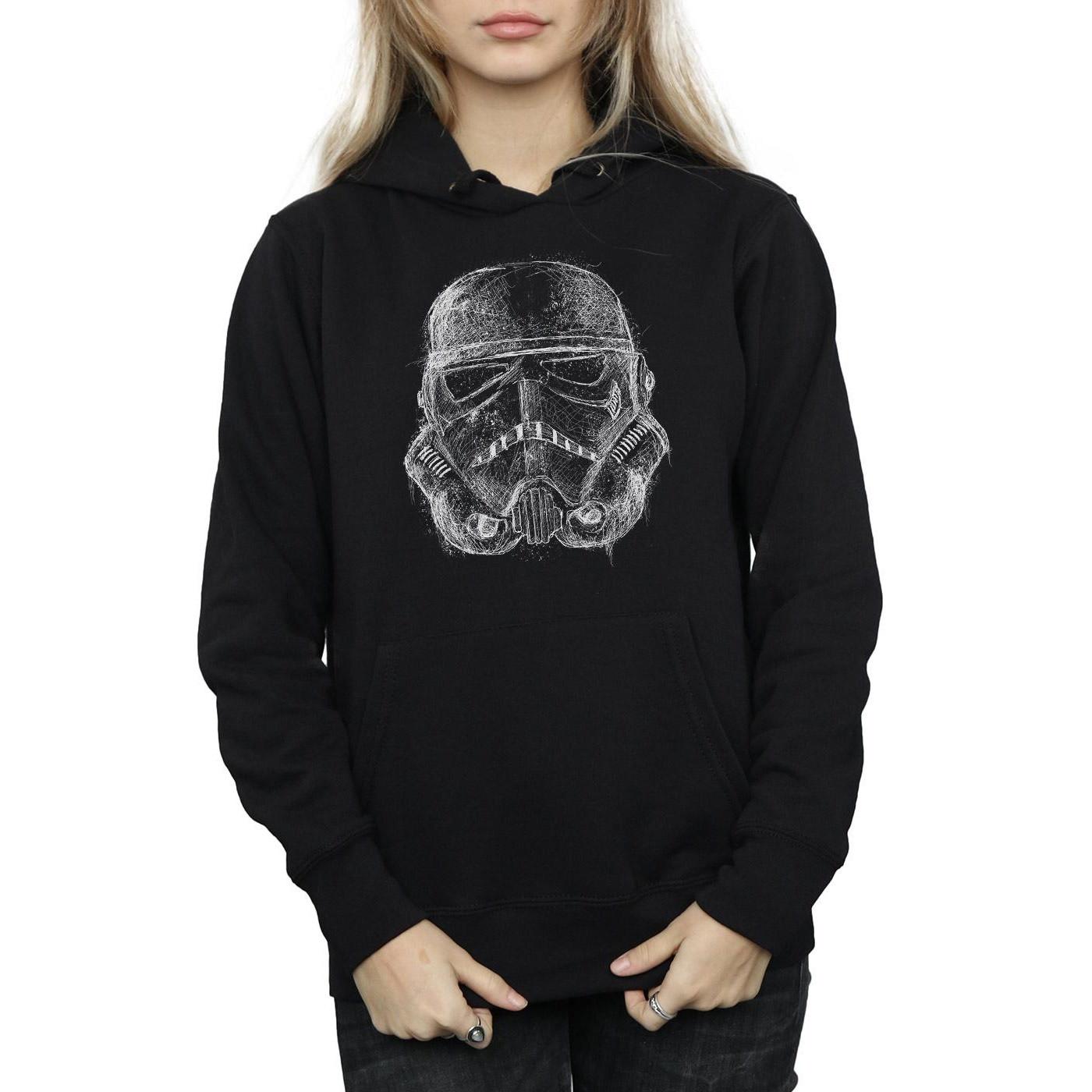 STAR WARS Star Wars Stormtrooper Sketch Felpa con cappuccio  