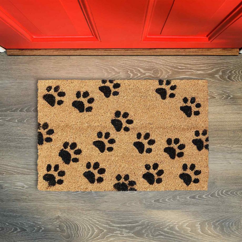 B2X Fußmatte Kokosfaser mit Pfoten  