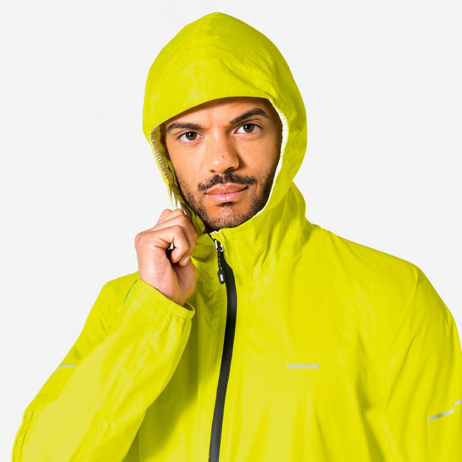 KIPRUN  Wasserdichte und atmungsaktive Laufjacke für Männer, Kiprun Run 900 Grün 