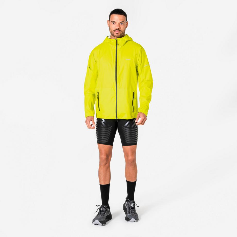 KIPRUN  Wasserdichte und atmungsaktive Laufjacke für Männer, Kiprun Run 900 Grün 