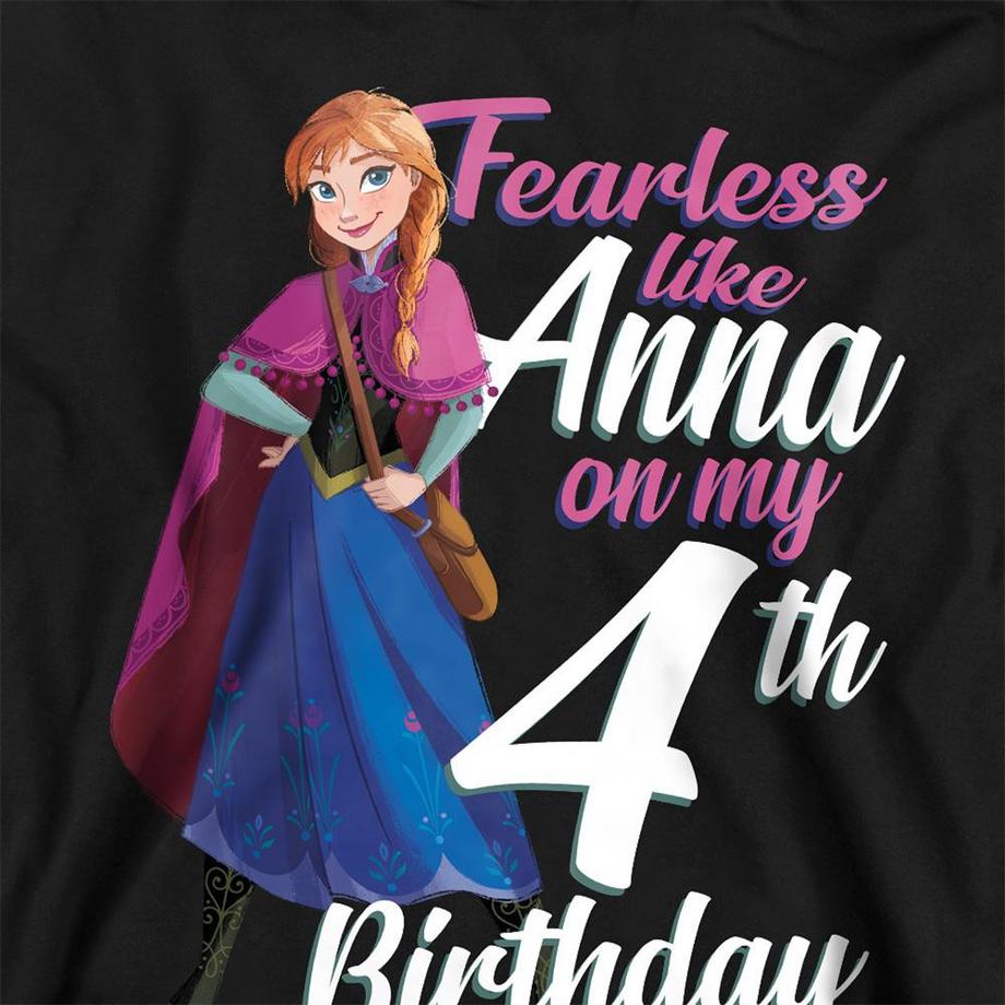 FROZEN  Sweat À Capuche 4ème Anniversaire Fearless Like Anna 