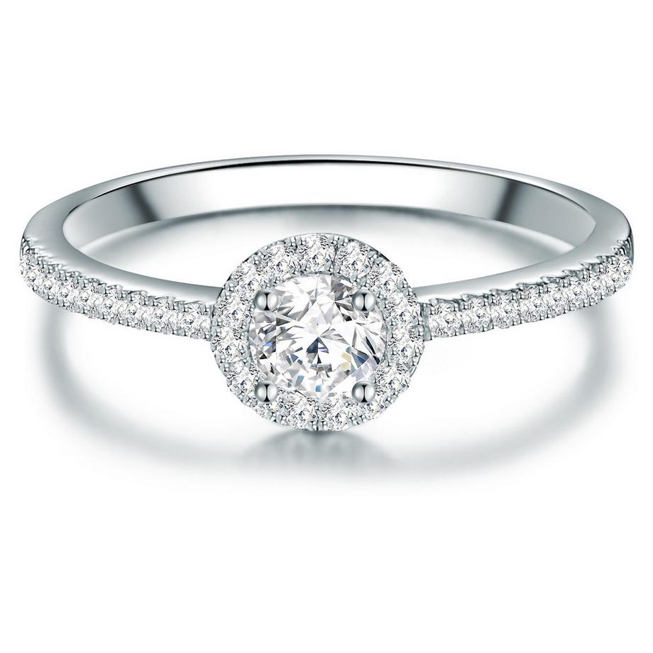Ring Sterling Silber Zirkonia weiß