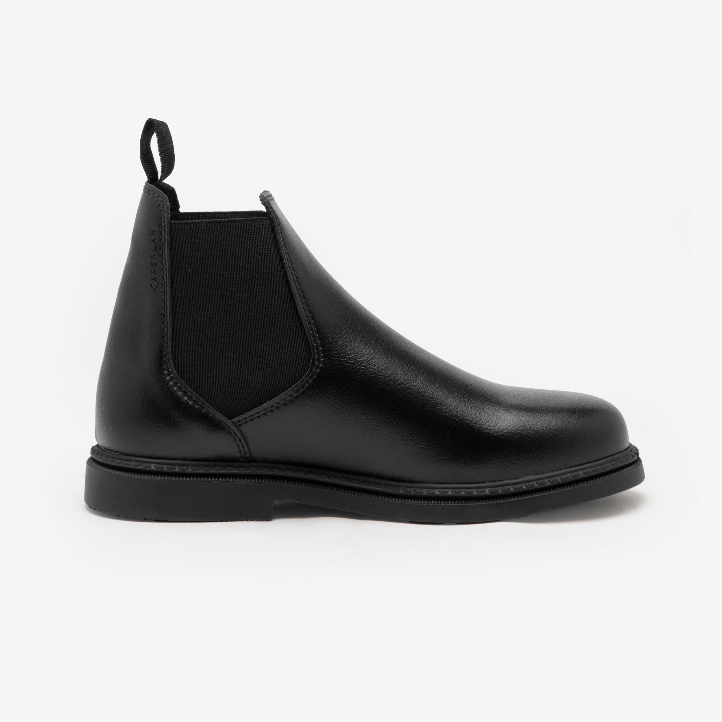 CAPERLAN  Bottines d'équitation 500 synthétiques enfant 