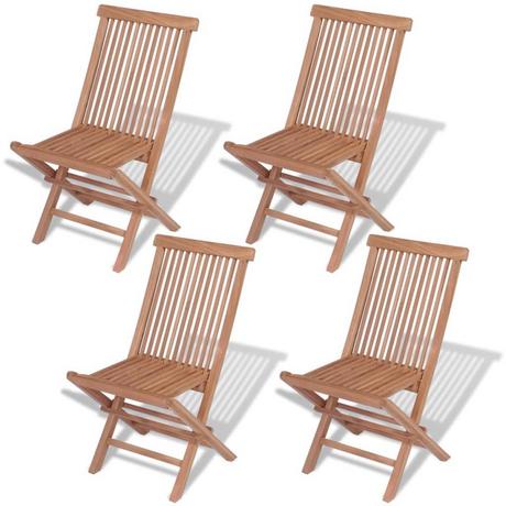 VidaXL Gartenstuhl teak  