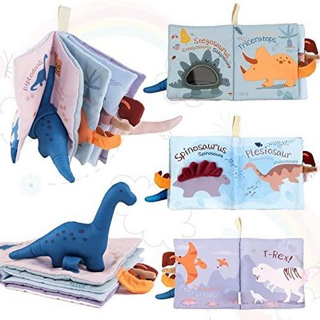 Activity-board  3D Babybuch Babyspielzeug von 0 3 6 12+ Monate, Dinosaurier Spielzeug 1 Jahr 