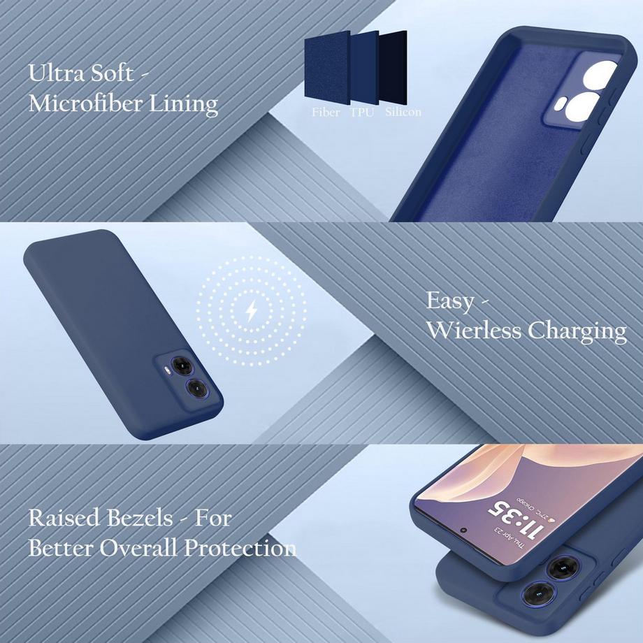 Cadorabo  Motorola Moto G85 Hülle im Liquid Case Design 