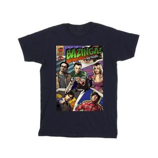 The Big Bang Theory Bazinga T-Shirt Imprimé Manches Courtes  