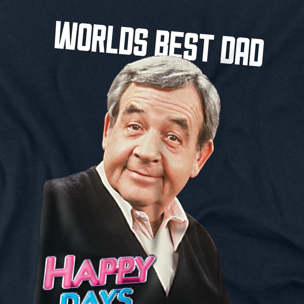 Happy Days Happy Days Worlds Best Dad T-Shirt Manches Longues  