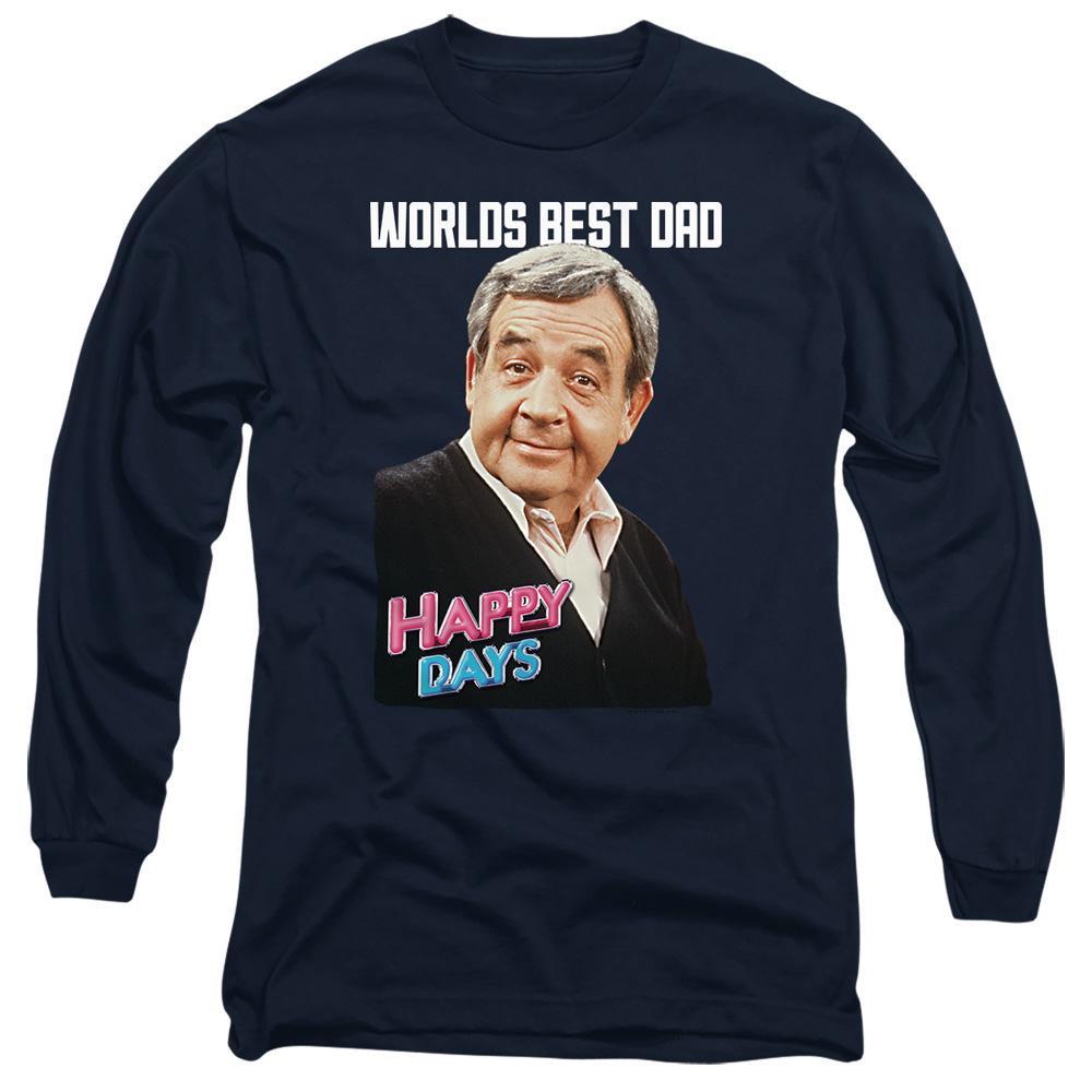 Happy Days Happy Days Worlds Best Dad T-Shirt Manches Longues  