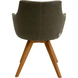 KARE Design Drehstuhl Coco Wood green  