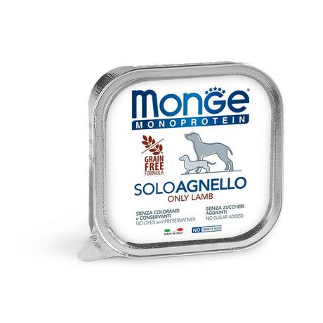 Monge  monoprotéine pour chien à l'agneau - Multipack 