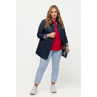 Ulla Popken  Steppjacke, Karofutter, Slim, Hemdkragen 