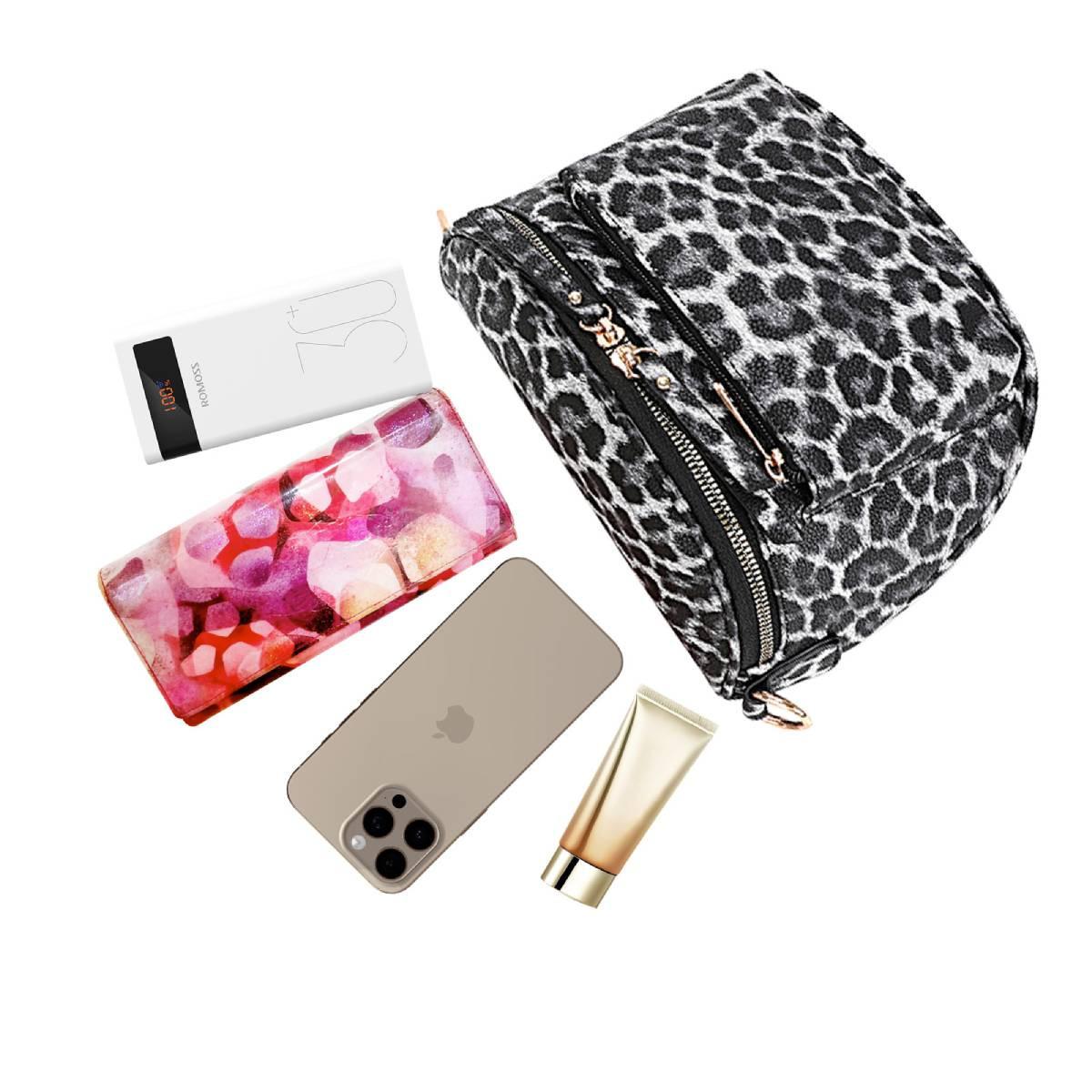 Gallantry  Borsa Banana da donna con stampa leopardo 