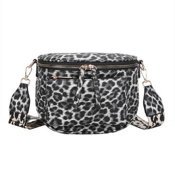 Borsa Banana da donna con stampa leopardo