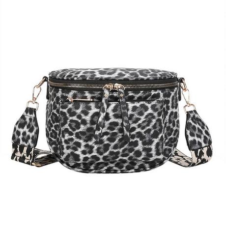 Gallantry  Borsa Banana da donna con stampa leopardo 