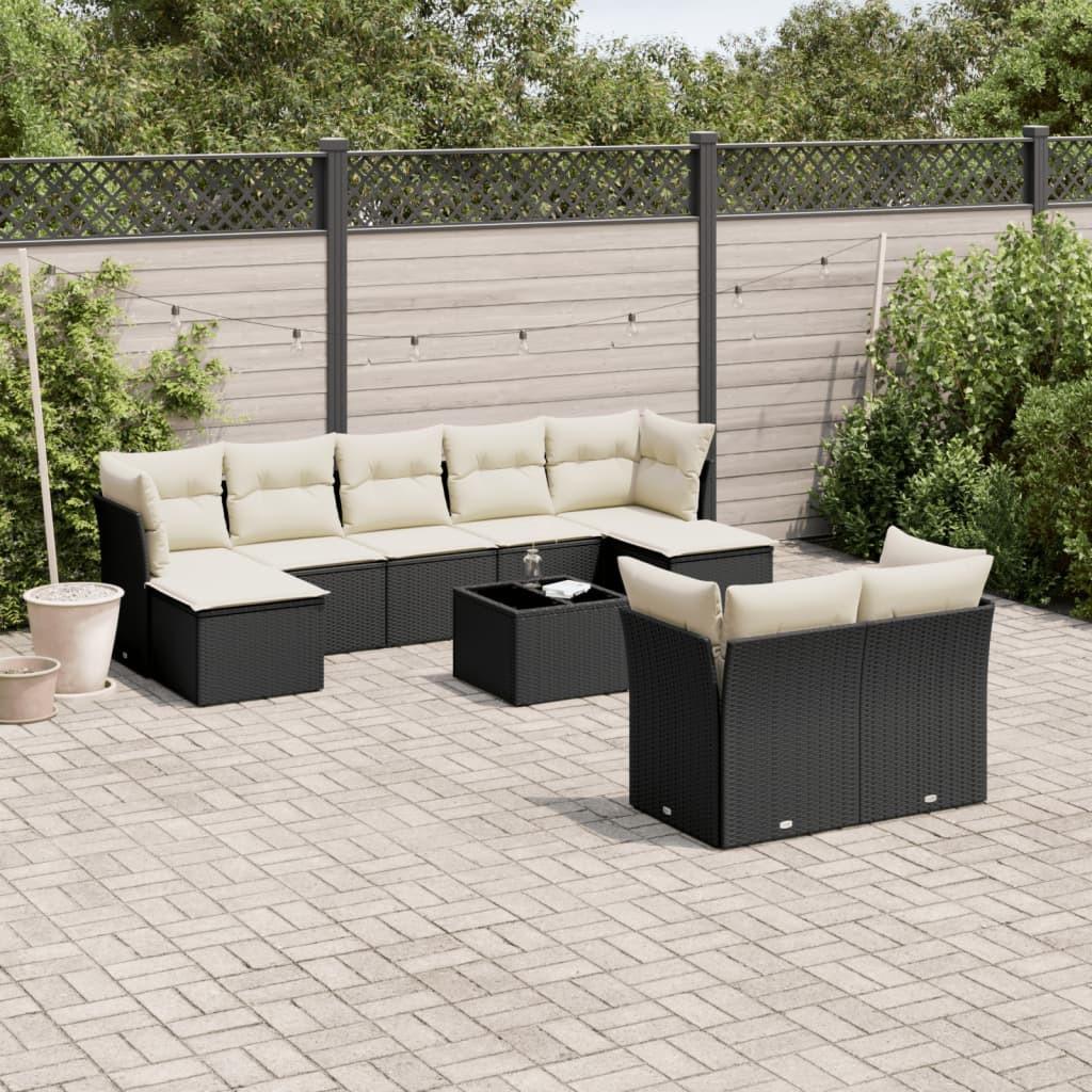 VidaXL set divano da giardino Polirattan  