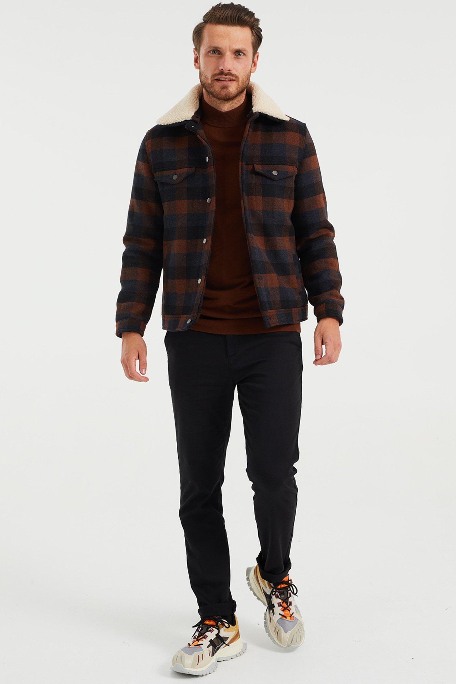 WE Fashion Heren Slim Fit Chino  