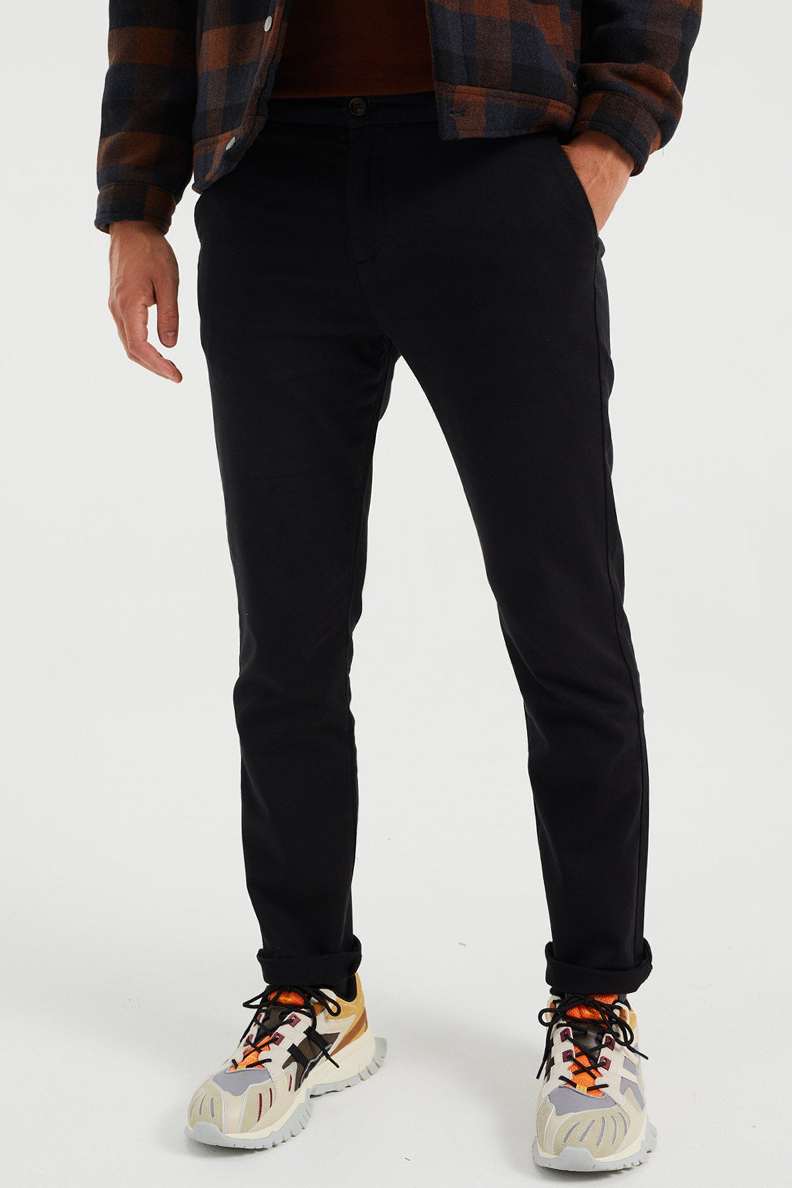 WE Fashion Heren Slim Fit Chino  