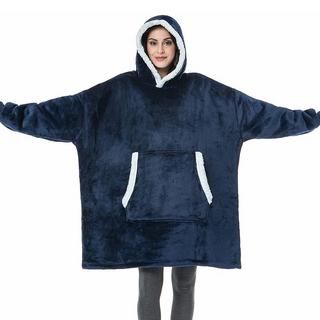 B2X  Sweat à capuche confortable, surdimensionné - Bleu 