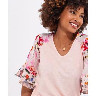 Joe Browns  Haut Jersey Manches Broderie Florale 