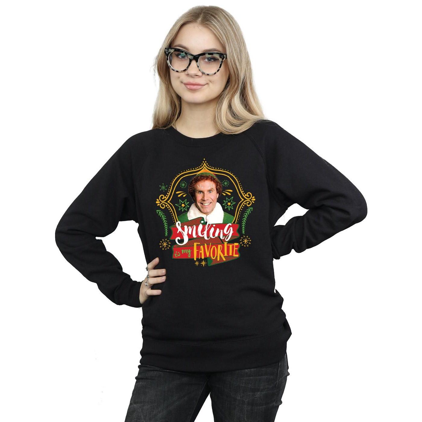 Elf Smiling Is My Favorite Sweatshirt  