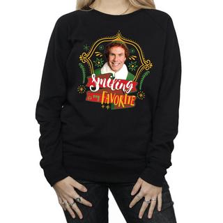 Elf Smiling Is My Favorite Sweatshirt  