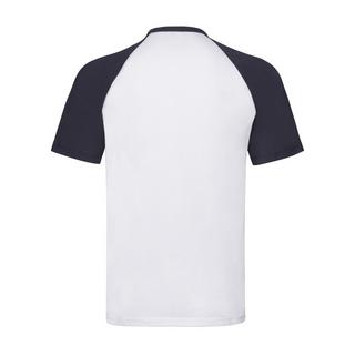 Fruit of the Loom Baseball T-Shirt mit Kontrastärmeln  