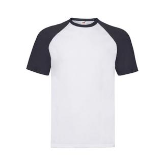 Fruit of the Loom Baseball T-Shirt mit Kontrastärmeln  